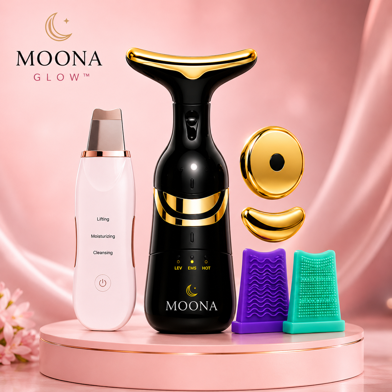 MOONA GLOW™ | Sistema Premium de Cuidado Facial 4 en 1