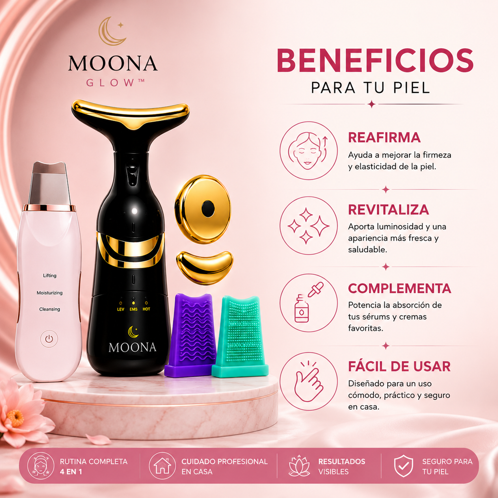 MOONA GLOW™ | Sistema Premium de Cuidado Facial 4 en 1