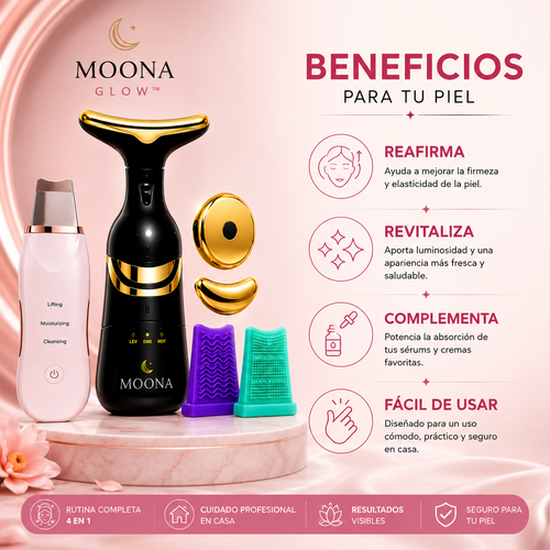 MOONA GLOW™ | Sistema Premium de Cuidado Facial 4 en 1