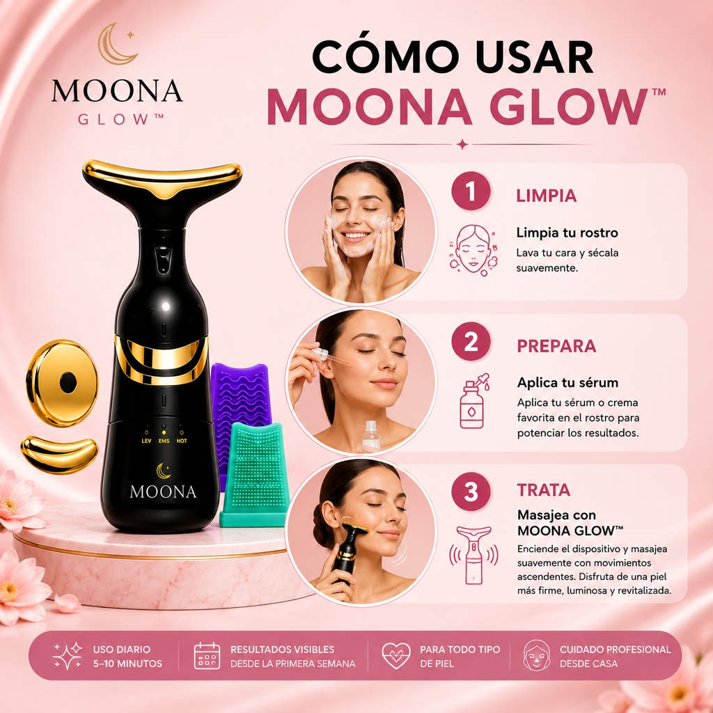 MOONA GLOW™ | Sistema Premium de Cuidado Facial 4 en 1